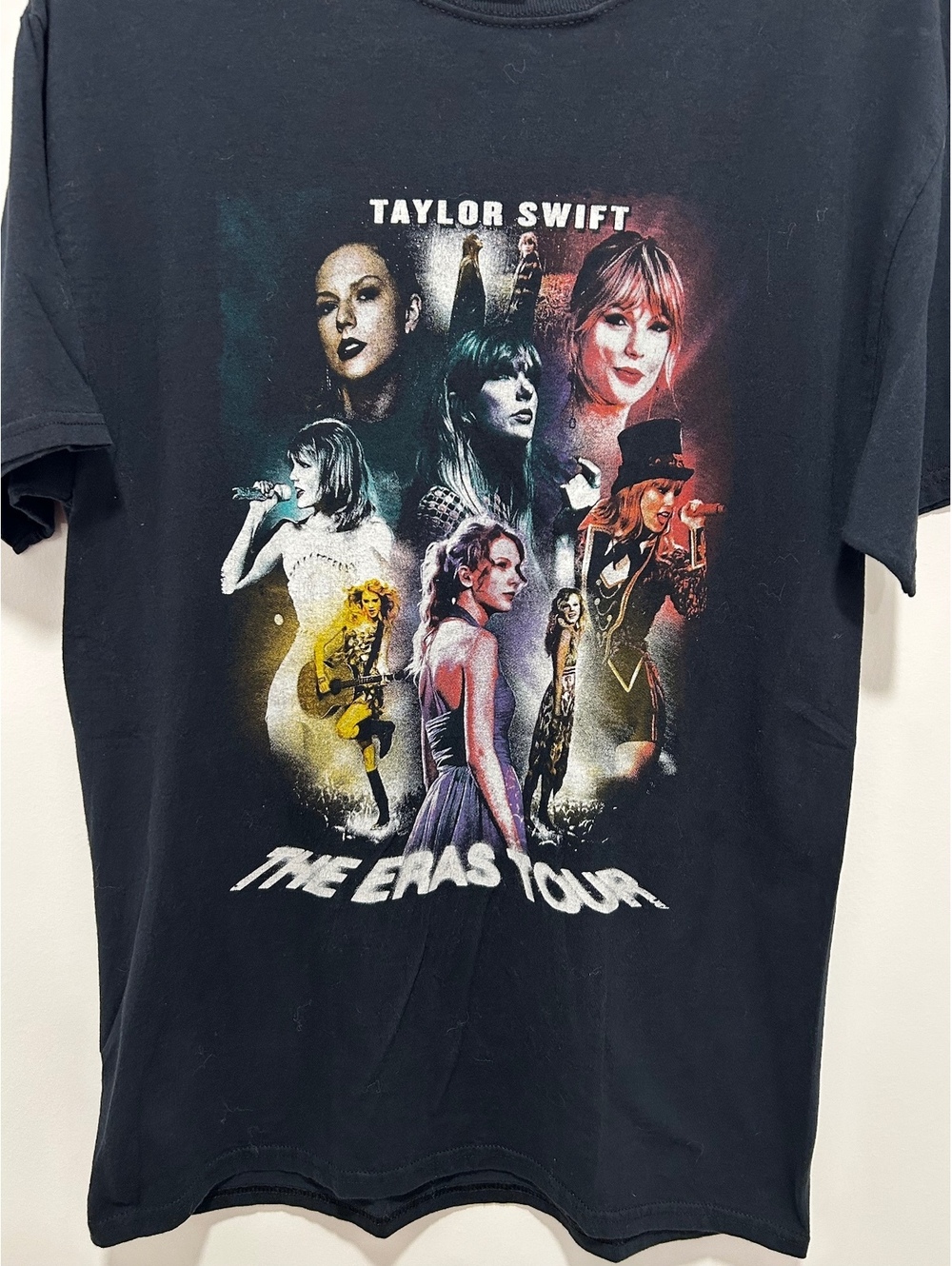 Taylor Swift The Eras Tour Black Graphic T-Shirt Medium